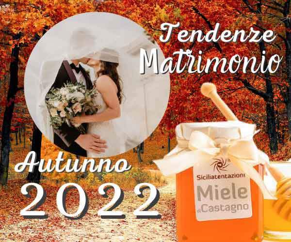 Tendenze bomboniere matrimonio autunno 2022